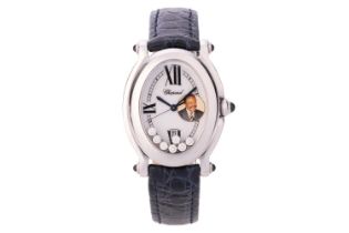 A Chopard Happy Sport Oval Stainless Steel Wristwatch Model: 8937 Serial: 27/8937-23 1144583 Year: