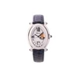 A Chopard Happy Sport Oval Stainless Steel Wristwatch Model: 8937 Serial: 27/8937-23 1144583 Year: 2