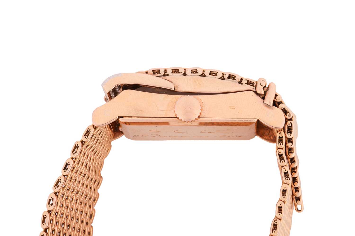 Patek Philippe - An astonishing Patek Philippe diamond set belt style dress watch in 18ct gold from  - Image 6 of 12