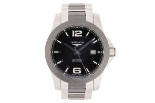 A Longines Conquest Automatic watch Ref: L3.657.4 Model: L3.657.4 Serial: 34135973 Case Material: