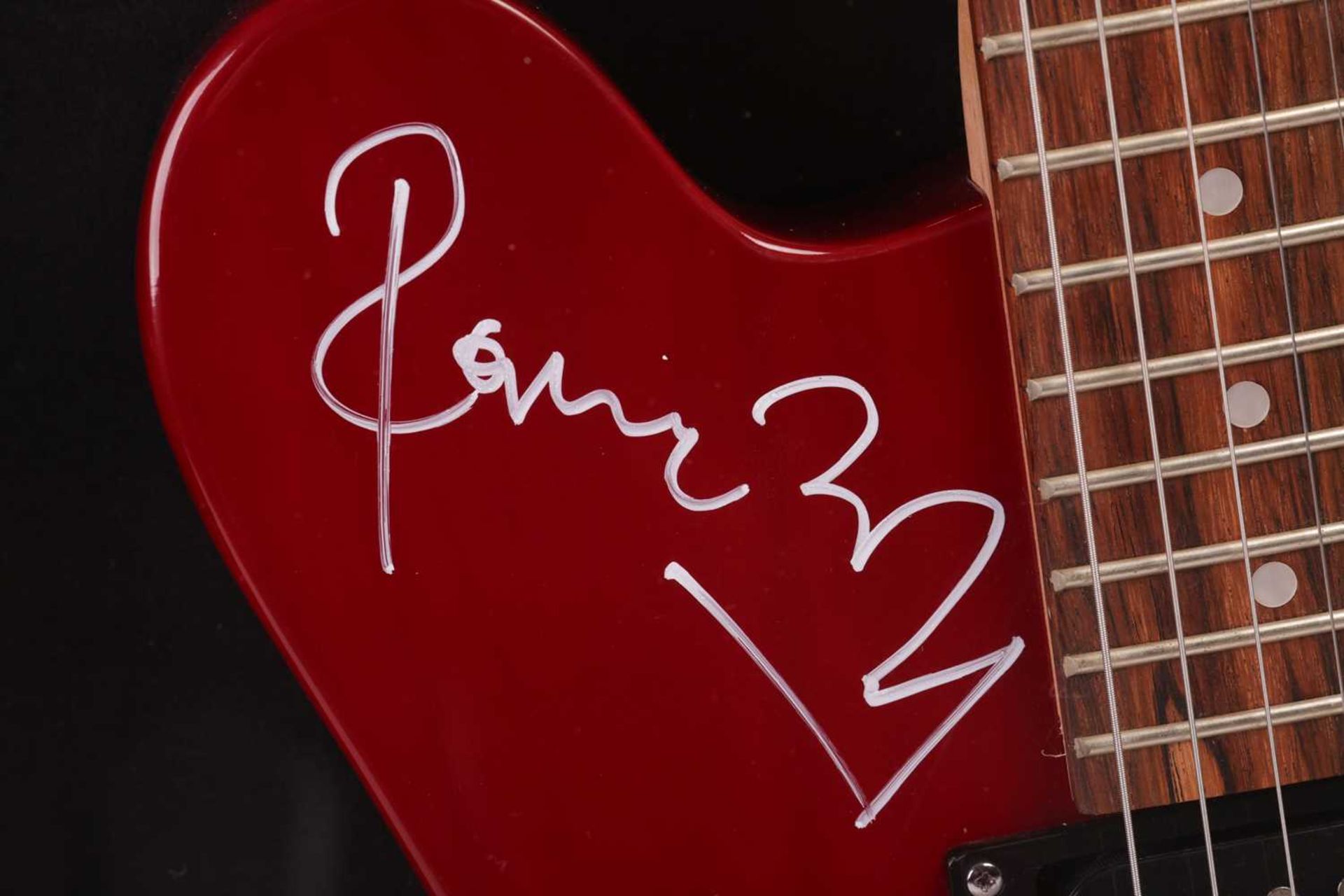 The Rolling Stones: an electric guitar signed by Mick Jagger, Ronnie Wood, Keith Richards, Bill Wyma - Image 7 of 14