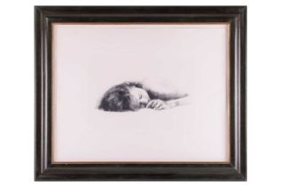 Modern British School, 20th century, 'Sleeping Head', indistinctly signed, and numbered in pencil,