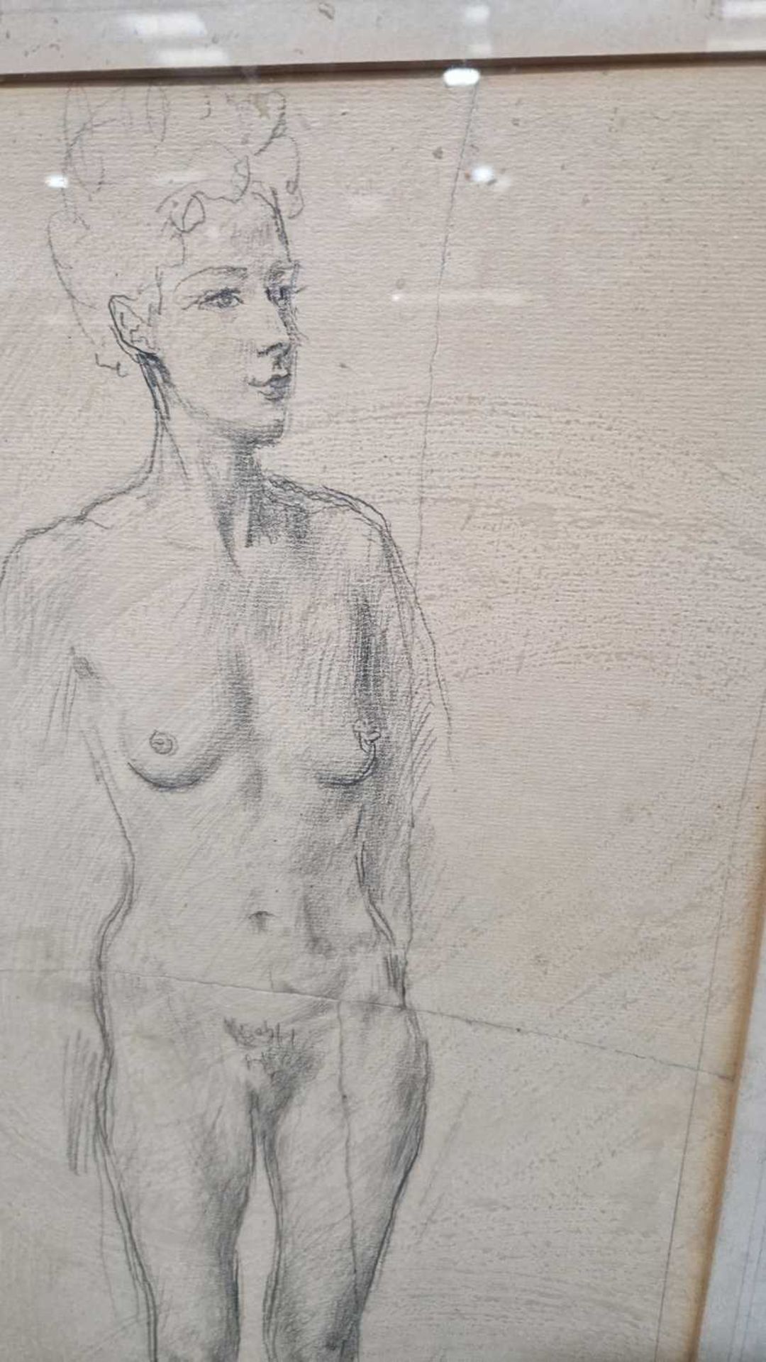Augustus John (1878 - 1961), Study of a standing female nude, signed 'John' (lower right), pencil on - Image 12 of 13
