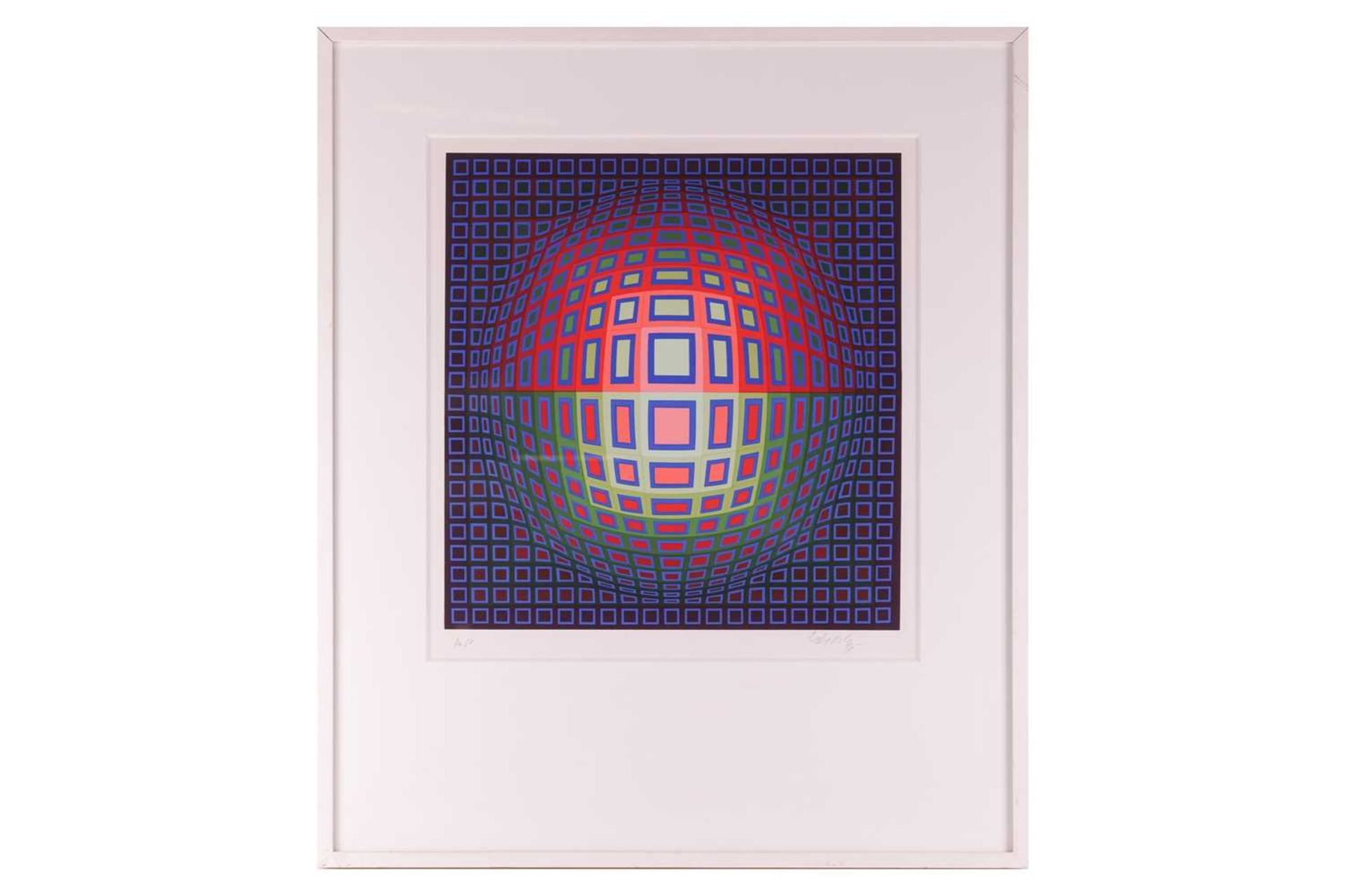 Victor Vasarely (Franco-Hungarian, 1906 - 1997), UL Vilag (1980), signed in pencil (lower right), Ar