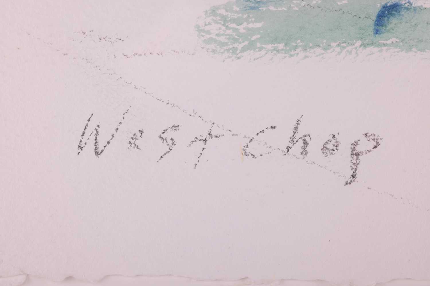 R.S. (American, Contemporary) Tennis Player, titled in Pencil 'West Chop July 2006', initialled RS a - Image 4 of 7
