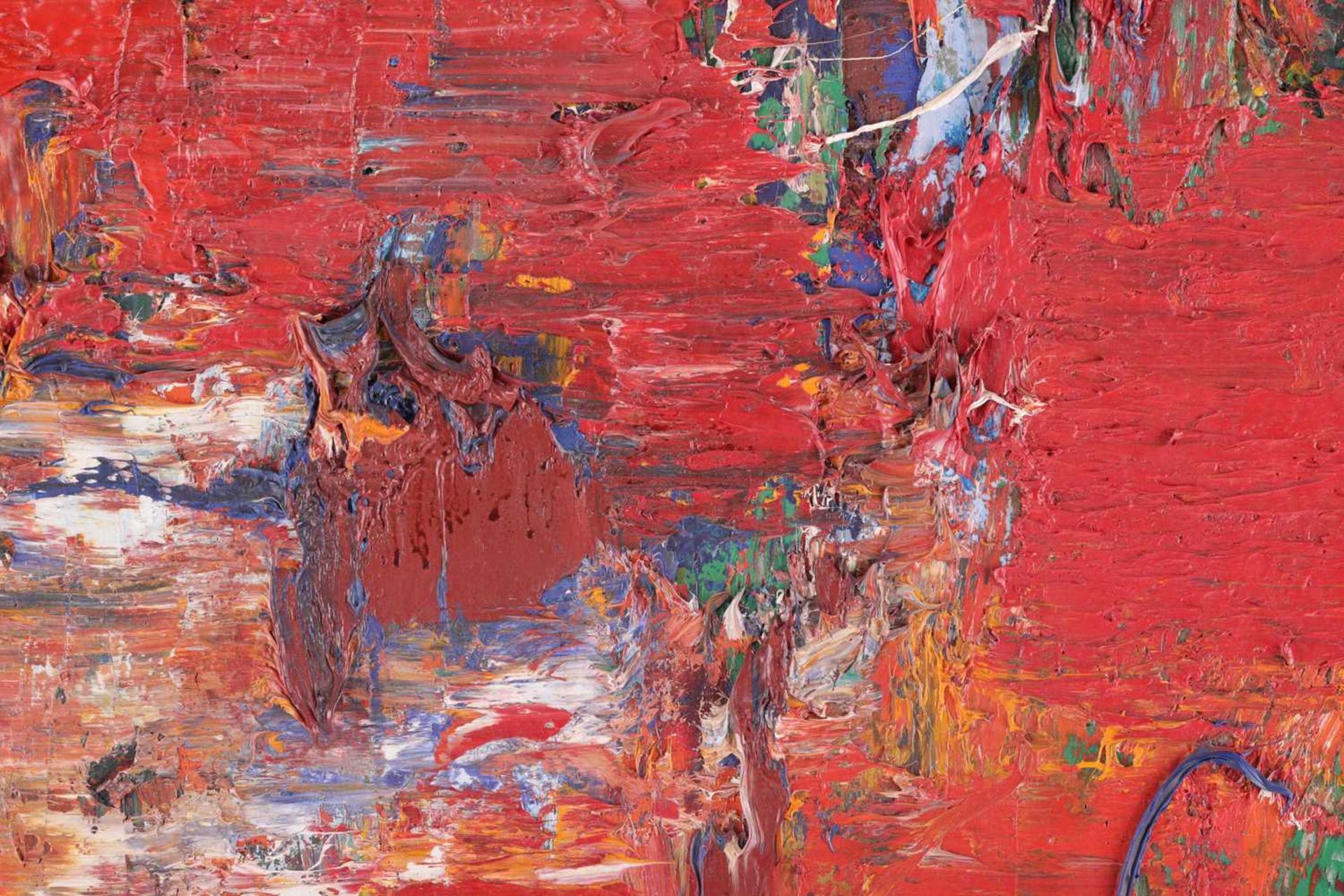 Martyn Brewster (b. 1952), 'Red Painting' (1988), signed 'Martin Brewster' and titled on the reverse - Image 2 of 7