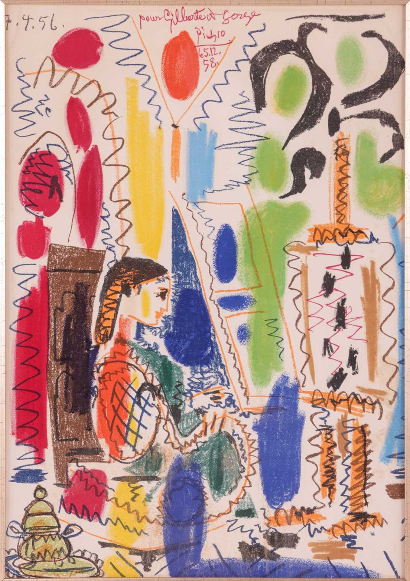After Pablo Picasso (Spanish, 1881 - 1973), L'Atelier de Cannes (1958), colour lithograph, 43 x 30 c - Bild 3 aus 17
