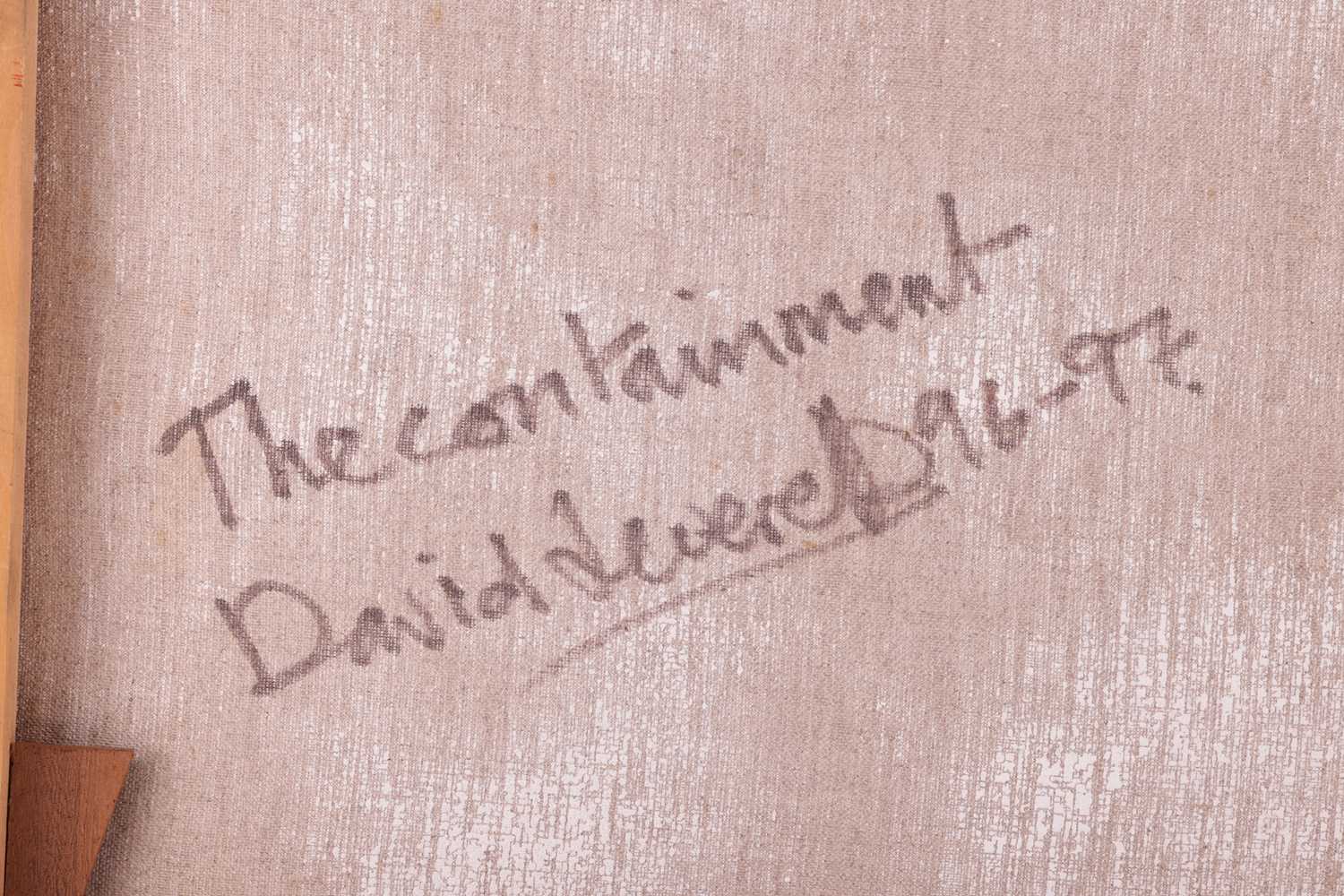 David Leverett (1938 - 2020), 'The Containment', signed dated and titled on the reverse 'David Lever - Image 4 of 4