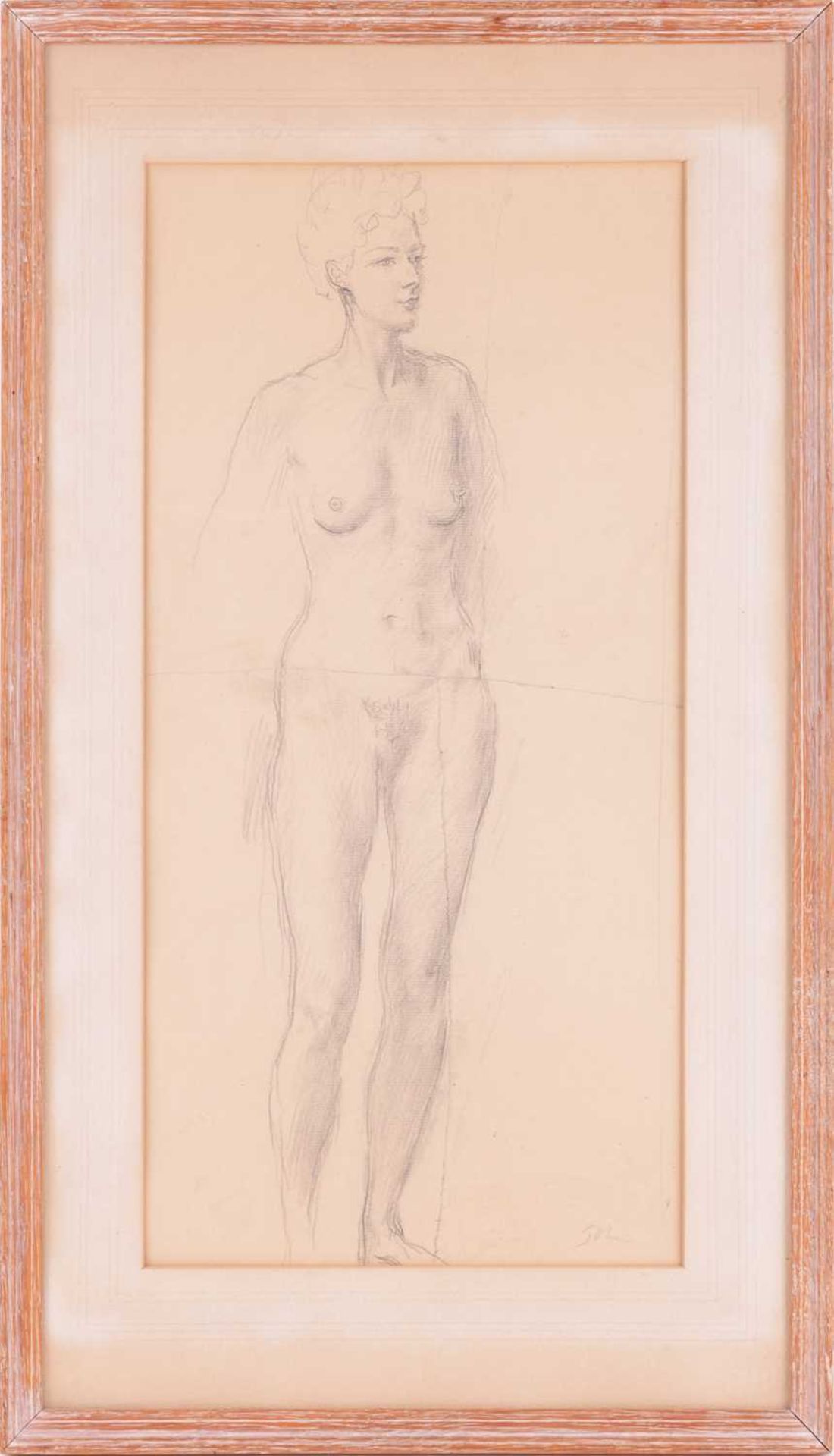 Augustus John (1878 - 1961), Study of a standing female nude, signed 'John' (lower right), pencil on - Image 2 of 13