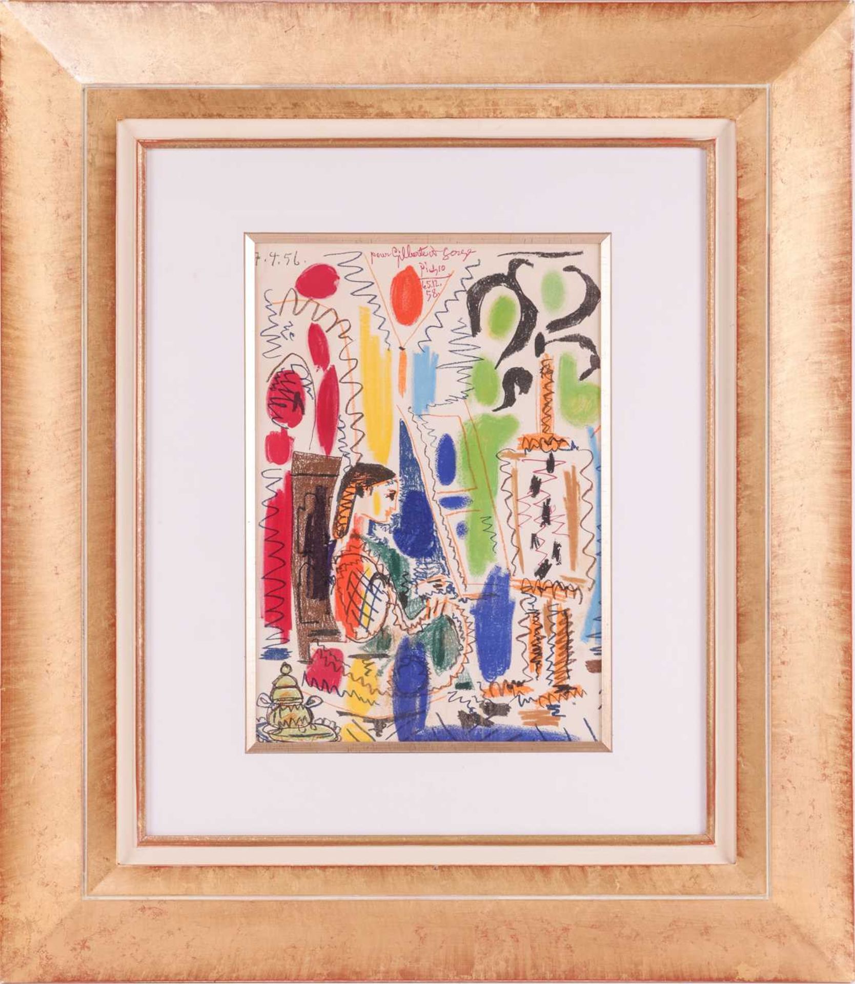 After Pablo Picasso (Spanish, 1881 - 1973), L'Atelier de Cannes (1958), colour lithograph, 43 x 30 c - Image 2 of 17