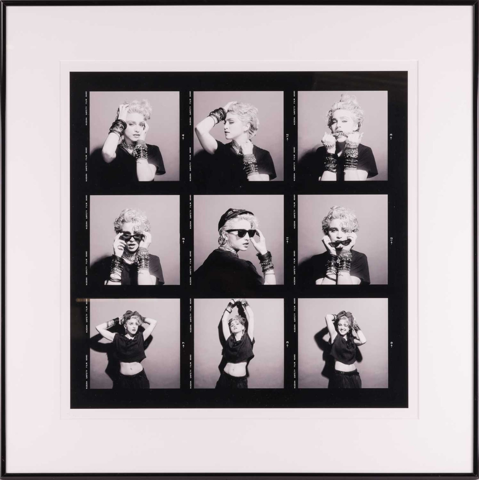 Gary Heery (Australian, 20th and 21st Century), Proof Shots of Madonna (1983), signed in pen (lower  - Image 2 of 14