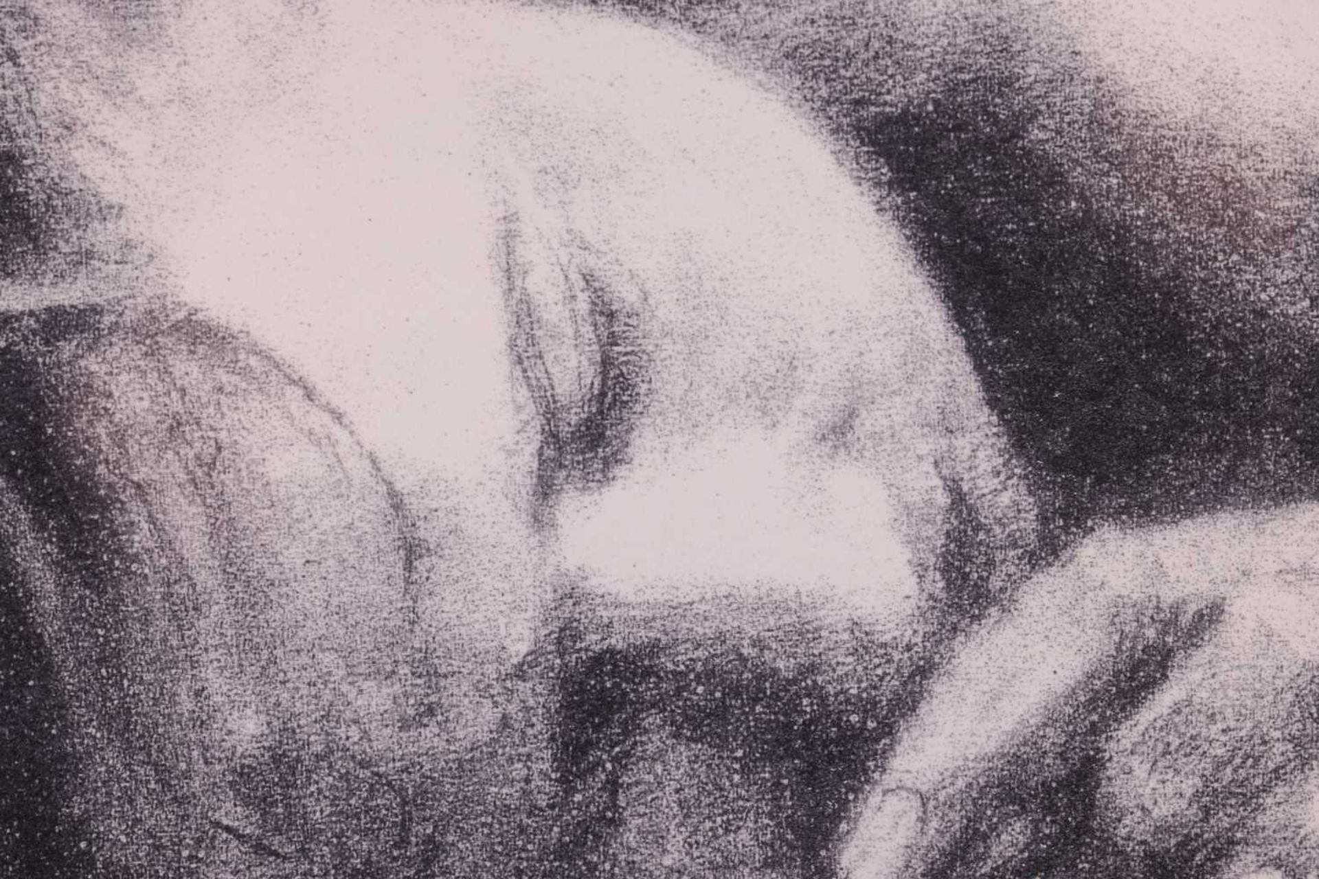 Modern British School, 20th century, 'Sleeping Head', indistinctly signed, and numbered in pencil, A - Image 5 of 8