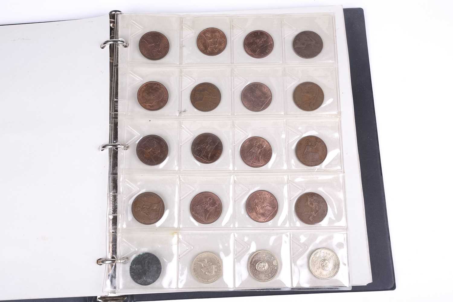 An album containing a collection of coins, George II and later, to include silver crowns and coins,  - Image 20 of 20