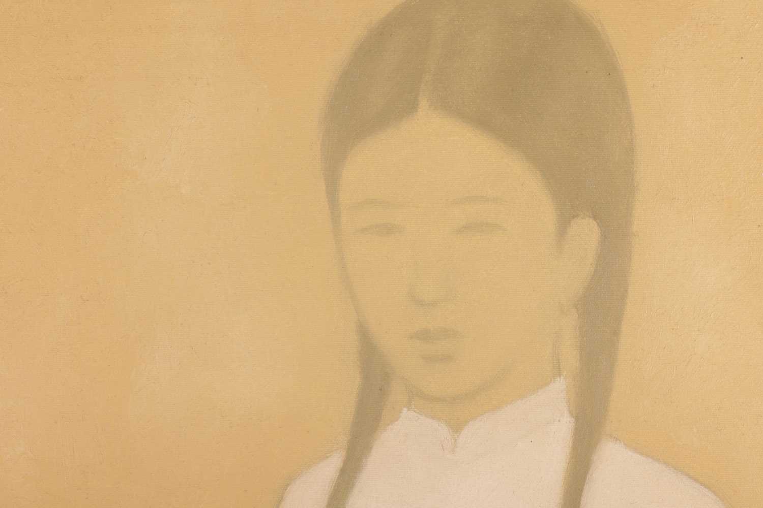 Than-Binh-Nguyen (Vietnamese, b.1954), Girl in White, signed (lower left), oil on canvas, 90 x 80 cm - Image 3 of 9
