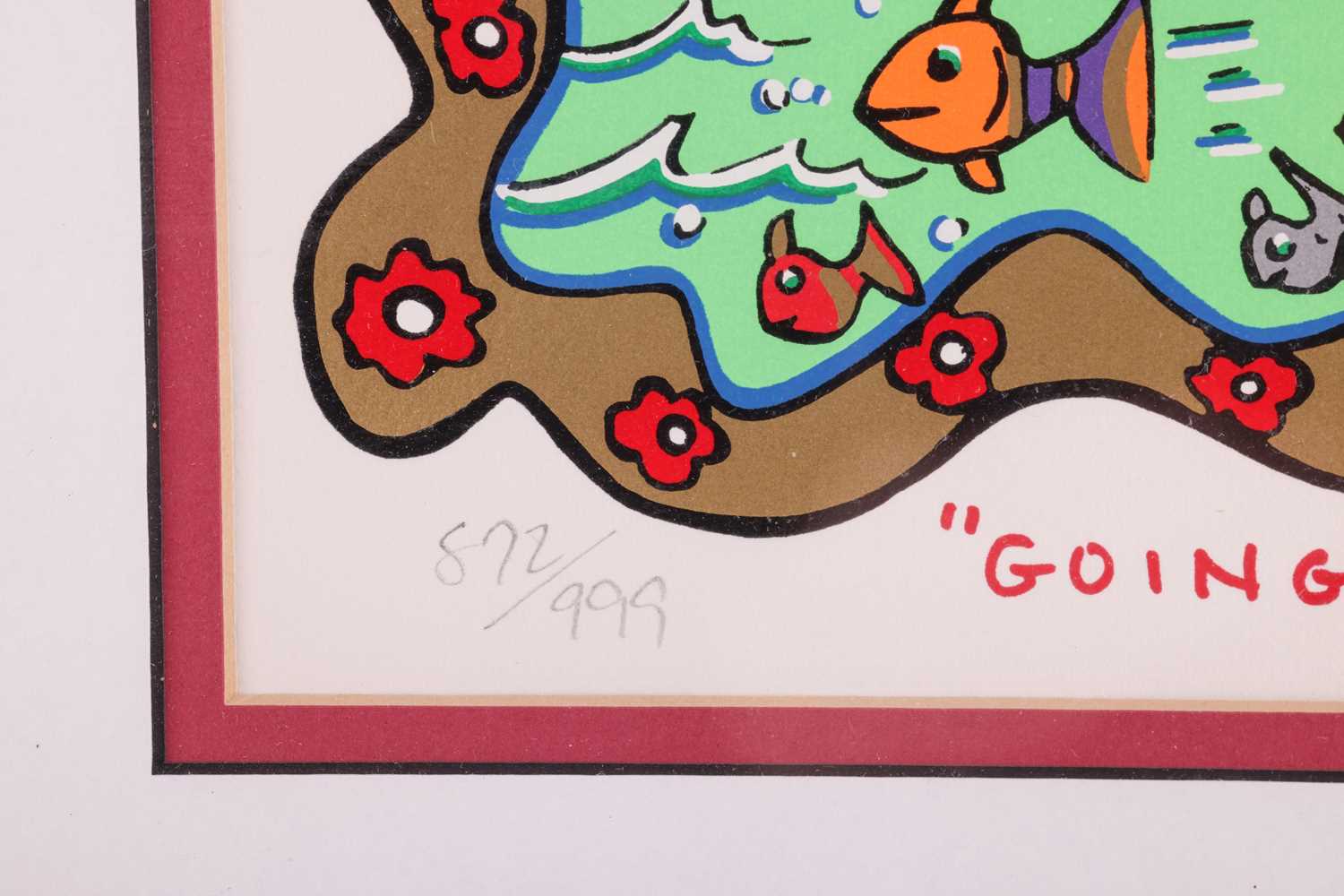James Rizzi (American, 1950 - 2011), 'Going with the Flow', signed 'Rizzi' in pencil (lower right),  - Image 4 of 8