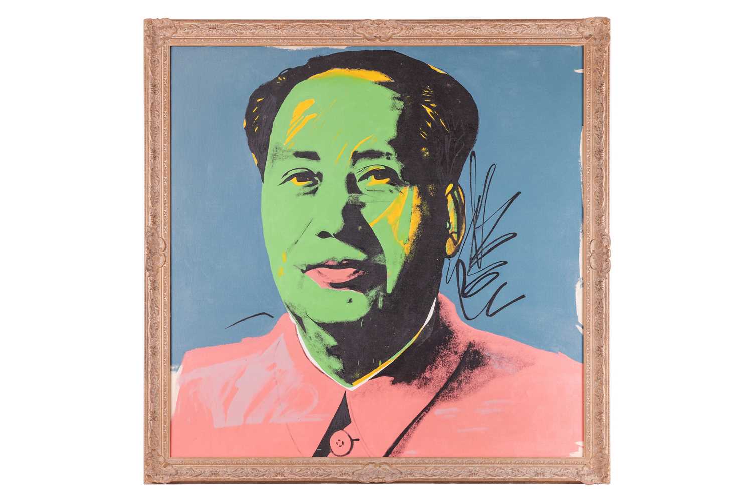 After Andy Warhol (American, 1928 - 1987), Mao 1972 (Green), unsigned, oil on canvas, 100 x 100 cm, 