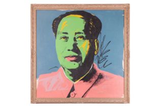 After Andy Warhol (American, 1928 - 1987), Mao 1972 (Green), unsigned, oil on canvas, 100 x 100