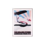 The Rolling Stones: an American Tour poster, 1972, after a design by John Pasche, framed and glazed,