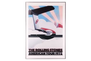 The Rolling Stones: an American Tour poster, 1972, after a design by John Pasche, framed and glazed,