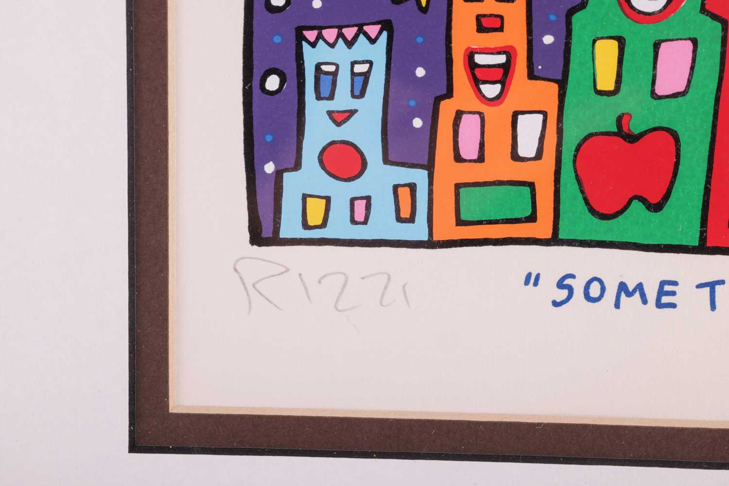 James Rizzi (American, 1950 - 2011), 'Something about the Night', signed in pencil 'Rizzi' (lower le - Image 5 of 7