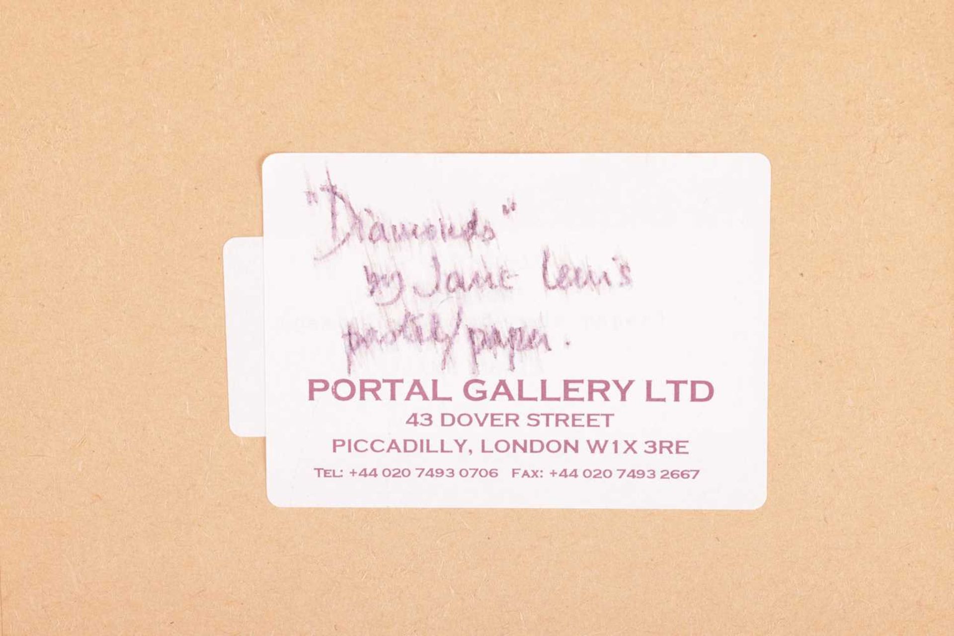 Jane Lewis (b. 1953), 'Diamonds', signed and dated 'Jane Lewis '00' (lower left), pastel on paper, 4 - Bild 8 aus 8