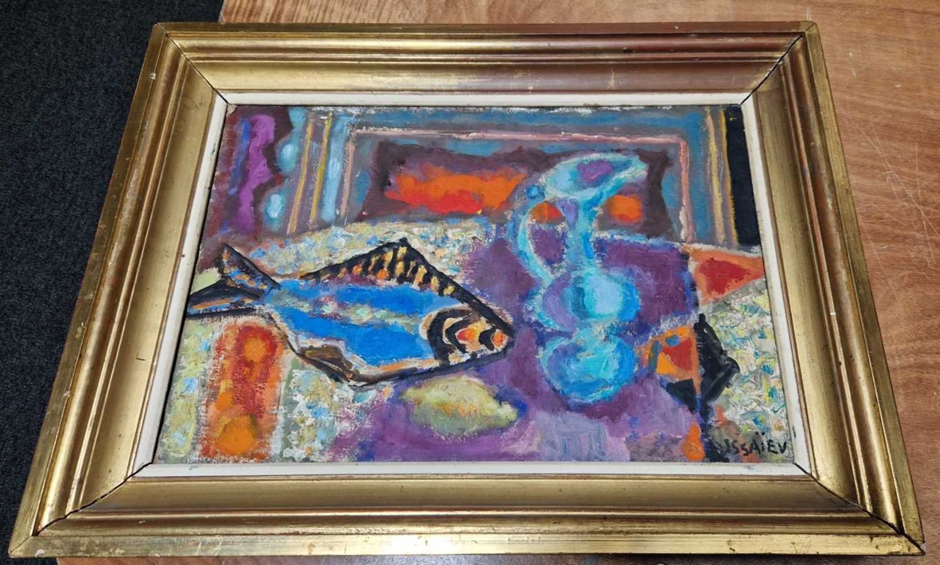 Nikolai Alexandrovich Issaïev (Russian Ukrainian/French, 1891 - 1977), Still life of a fish and vase - Image 8 of 15