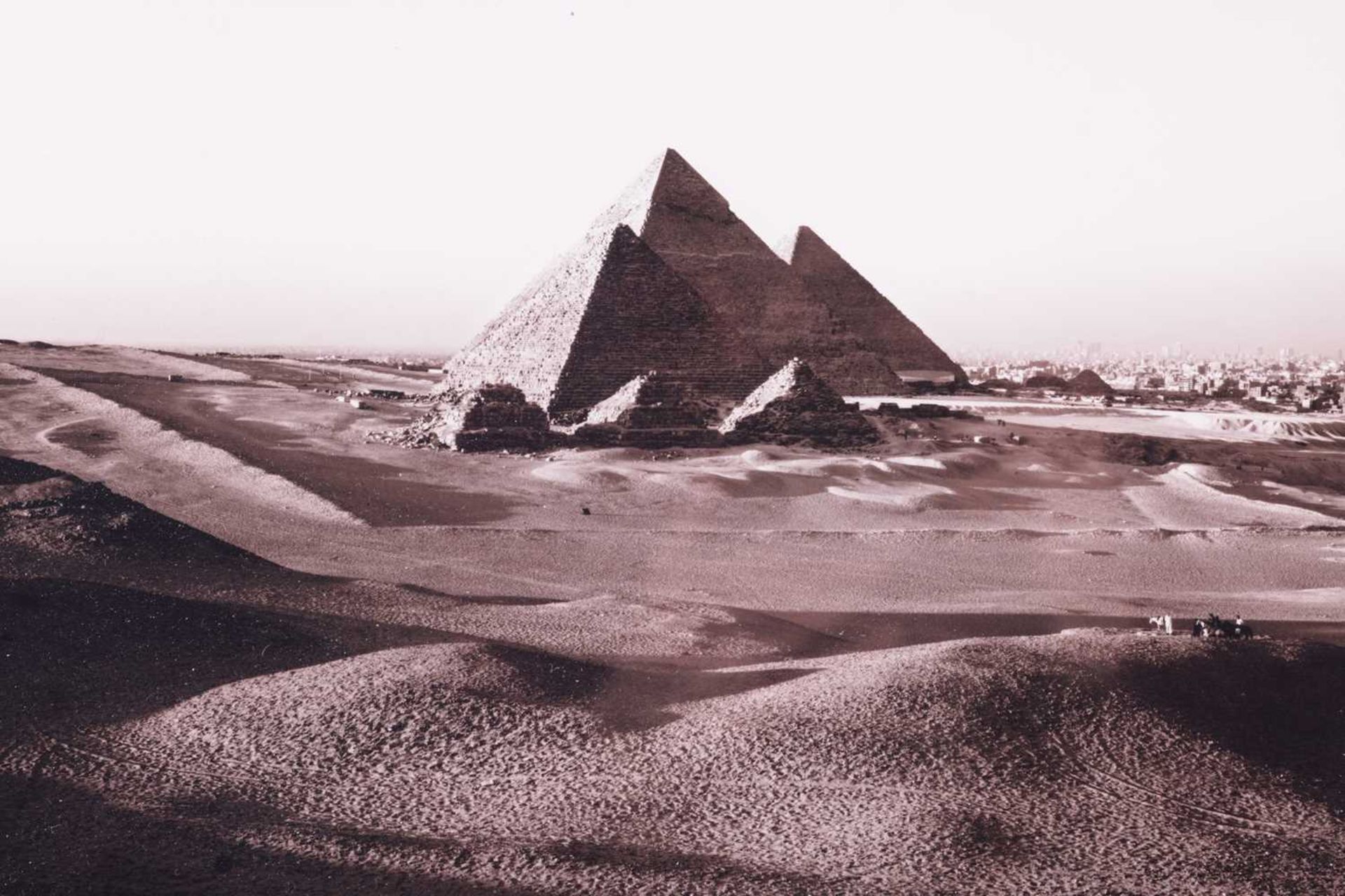 Barry Iverson (American, b.1956), 'Giza Pyramids at Sunset (1996), signed and numbered 20/75 in penc - Bild 5 aus 15