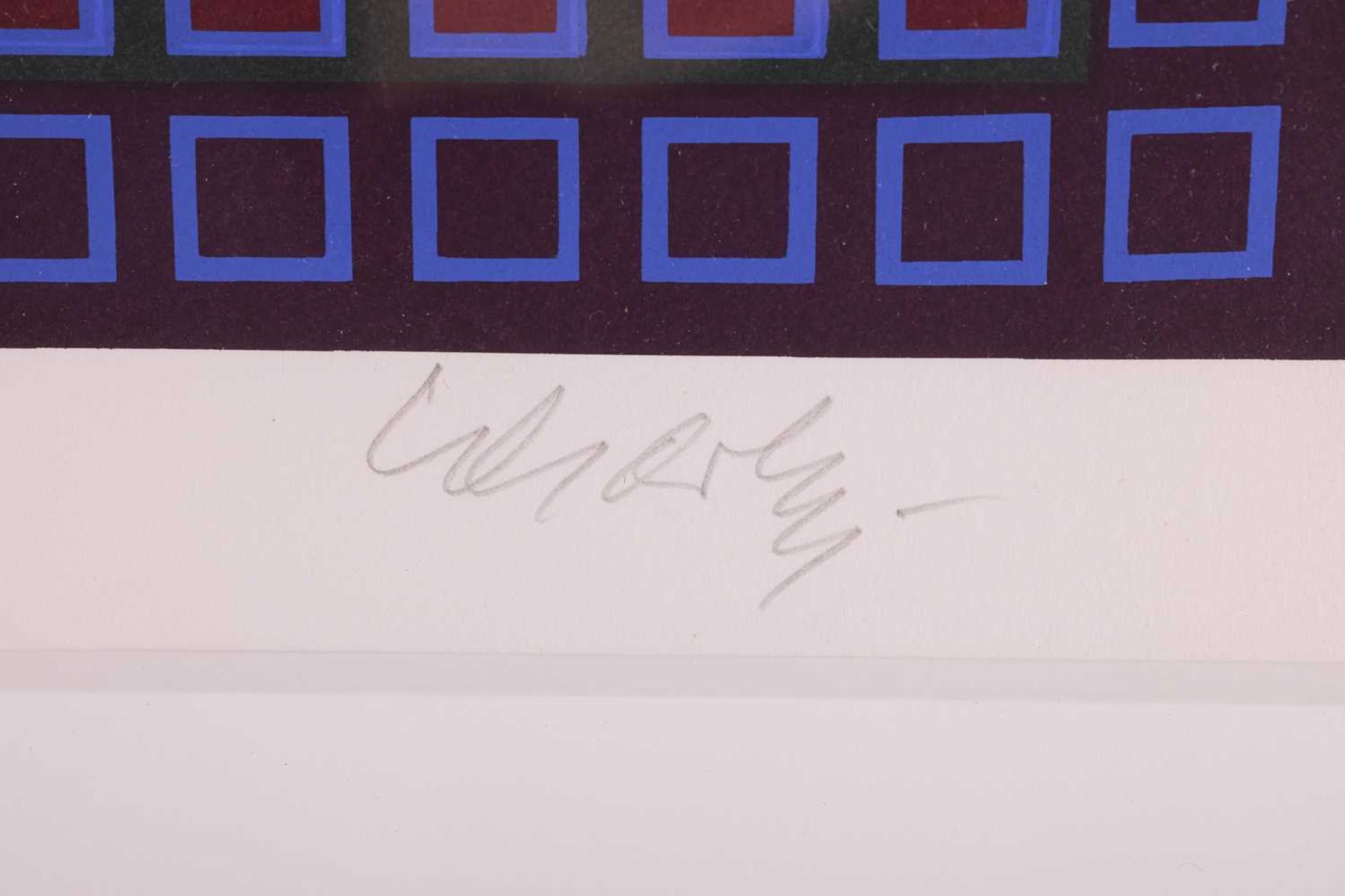 Victor Vasarely (Franco-Hungarian, 1906 - 1997), UL Vilag (1980), signed in pencil (lower right), Ar - Bild 3 aus 8