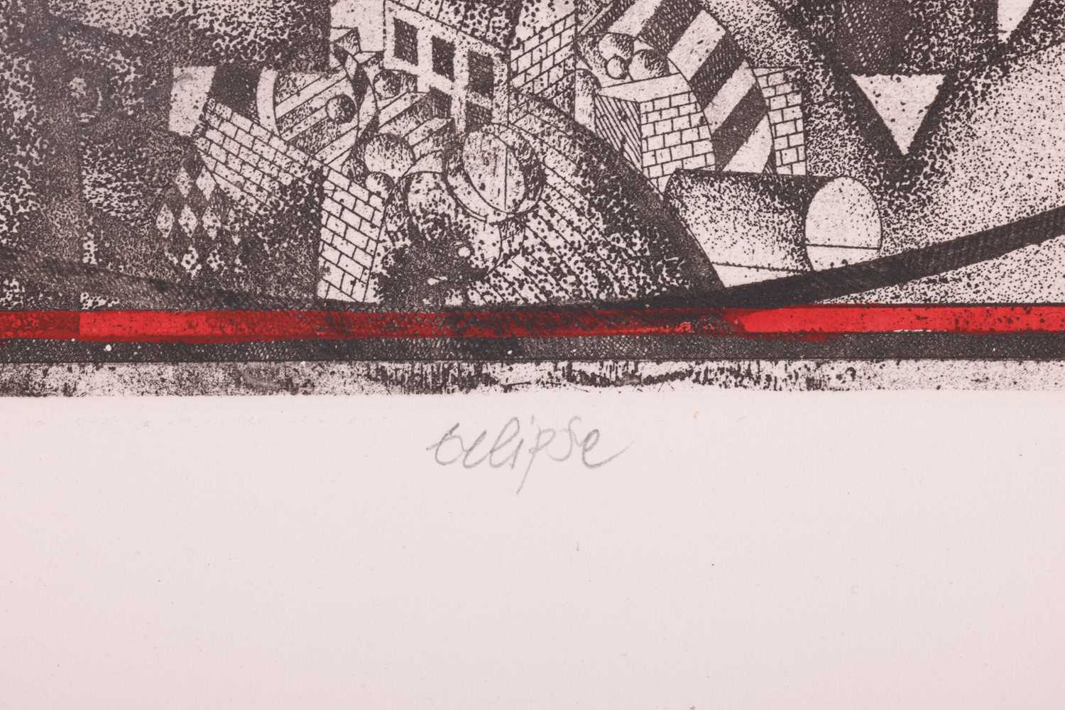 Assadour Bezdikian (Lebanese/French, b.1943), 'Eclipse', signed and dated in pencil 'Assadour 72' an - Image 4 of 11