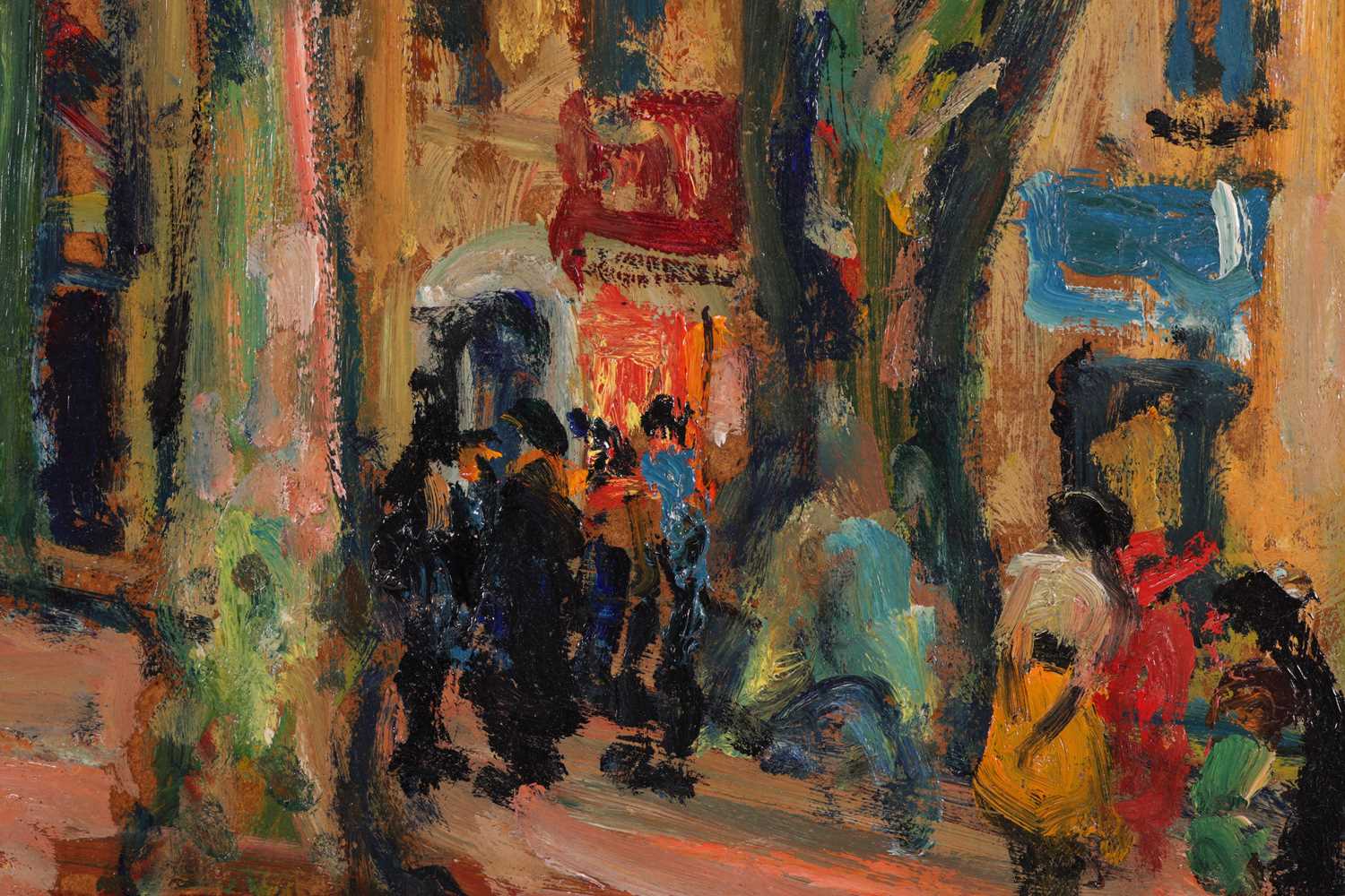 Arbit Blatas (Lithuanian, 1908-1999), Figures in a square at Ceret, signed and dated 'A. Blatas Cere - Image 8 of 22