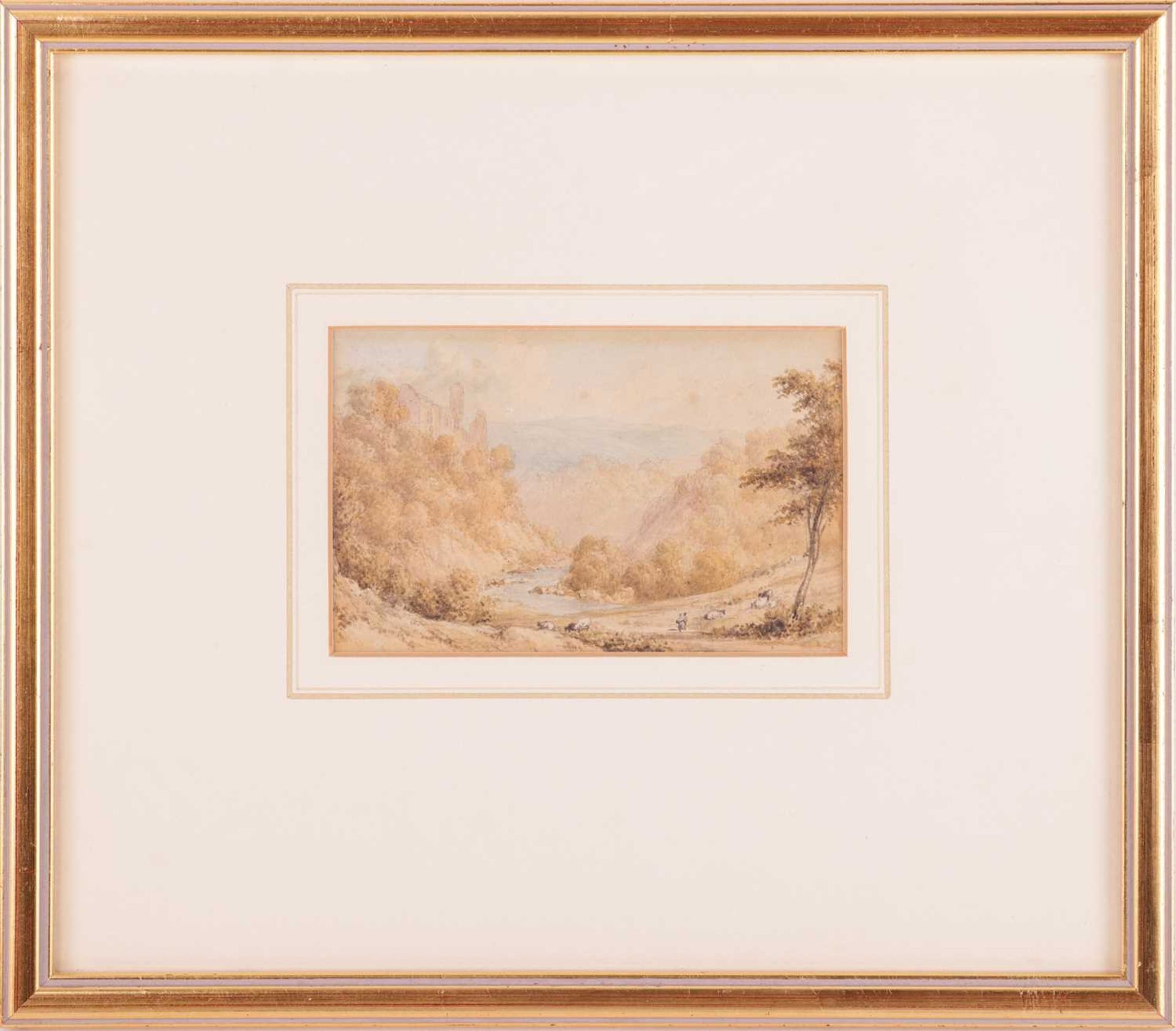 William Westall (1781 - 1850), 'Berry Pomeroy Castle' and 'Shaugh Bridge on the River Plym, Devonshi - Bild 2 aus 7