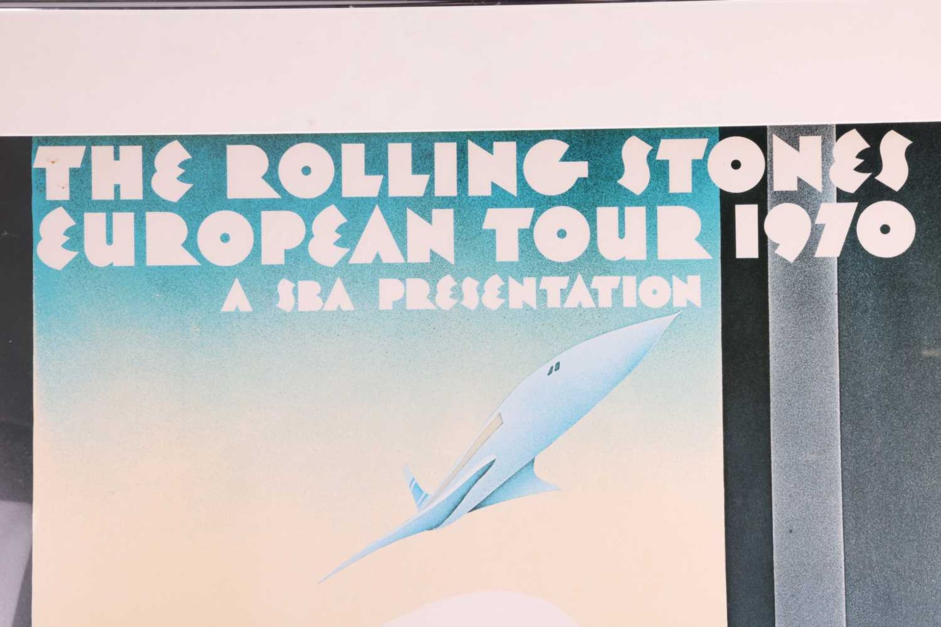 The Rolling Stones: a European Tour poster, 1970, designed by John Pasche, framed and glazed, the fr - Image 8 of 9