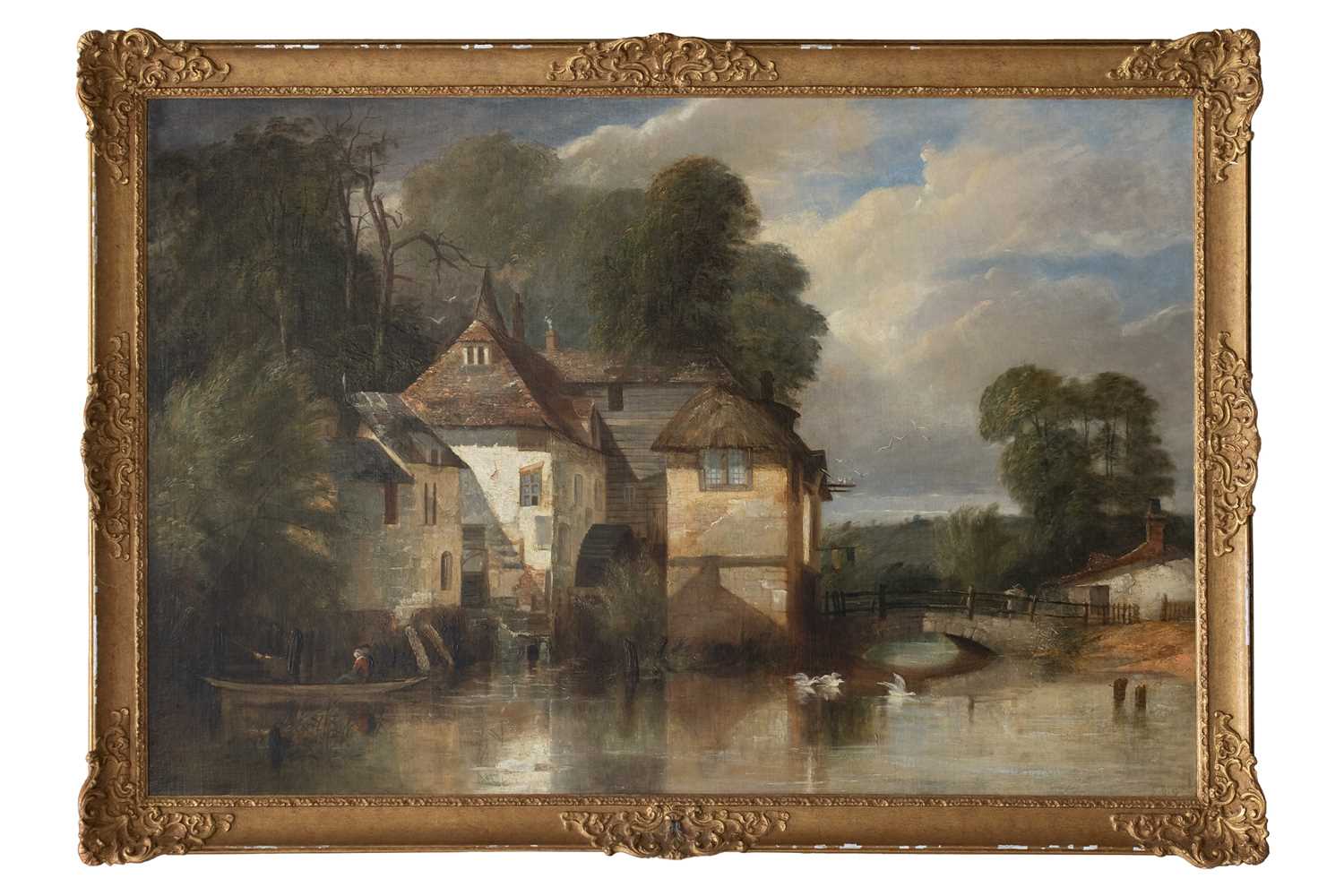 James Baker Pyne (1800-1870), Arundel Mill, signed 'J.B. Pyne' (lower left), oil on canvas, 92.5 x 1