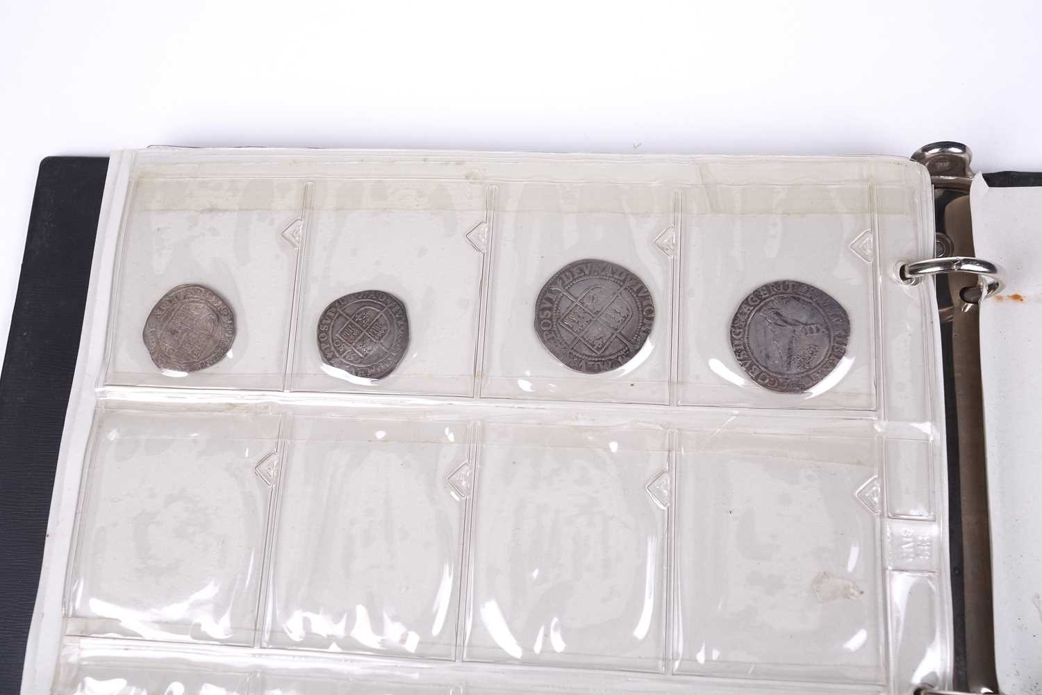 An album containing a collection of coins, George II and later, to include silver crowns and coins,  - Image 15 of 20