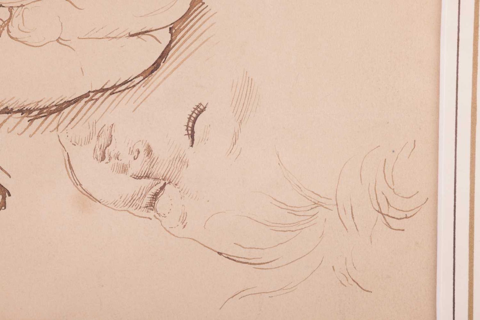 Augustus John (1878-1961), 'Pyramus Asleep', unsigned, pen and ink, 17cm x 26cm, framed and glazed 3 - Bild 5 aus 10