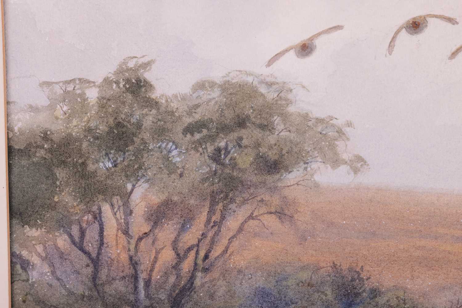John Cyril Harrison (1898-1985), Partridge over marshlands, signed 'J. C. Harrison', watercolour, 33 - Image 6 of 8