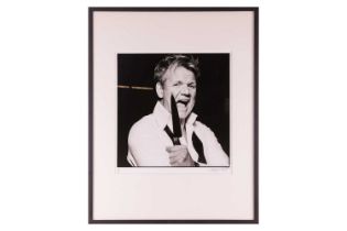 Terry O'Neill (1938 - 2019), Gordon Ramsay with Knife (2007), signed 'Terry O'Neill' (lower right)