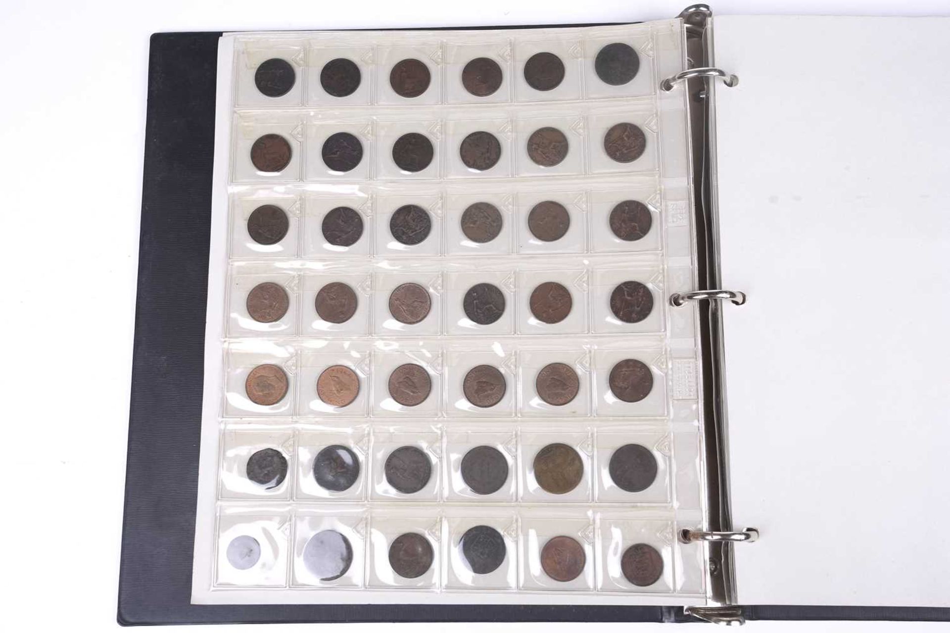 An album containing a collection of coins, George II and later, to include silver crowns and coins,  - Image 17 of 20
