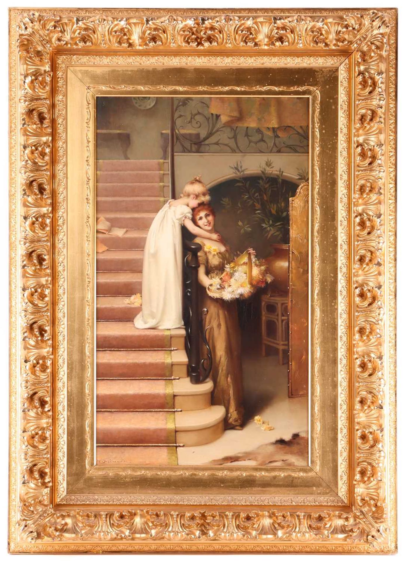Maude Goodman (1853 - 1938), 'Taller Than Mother', signed and dated 'M. Goodman '92' (lower left), o - Bild 2 aus 23