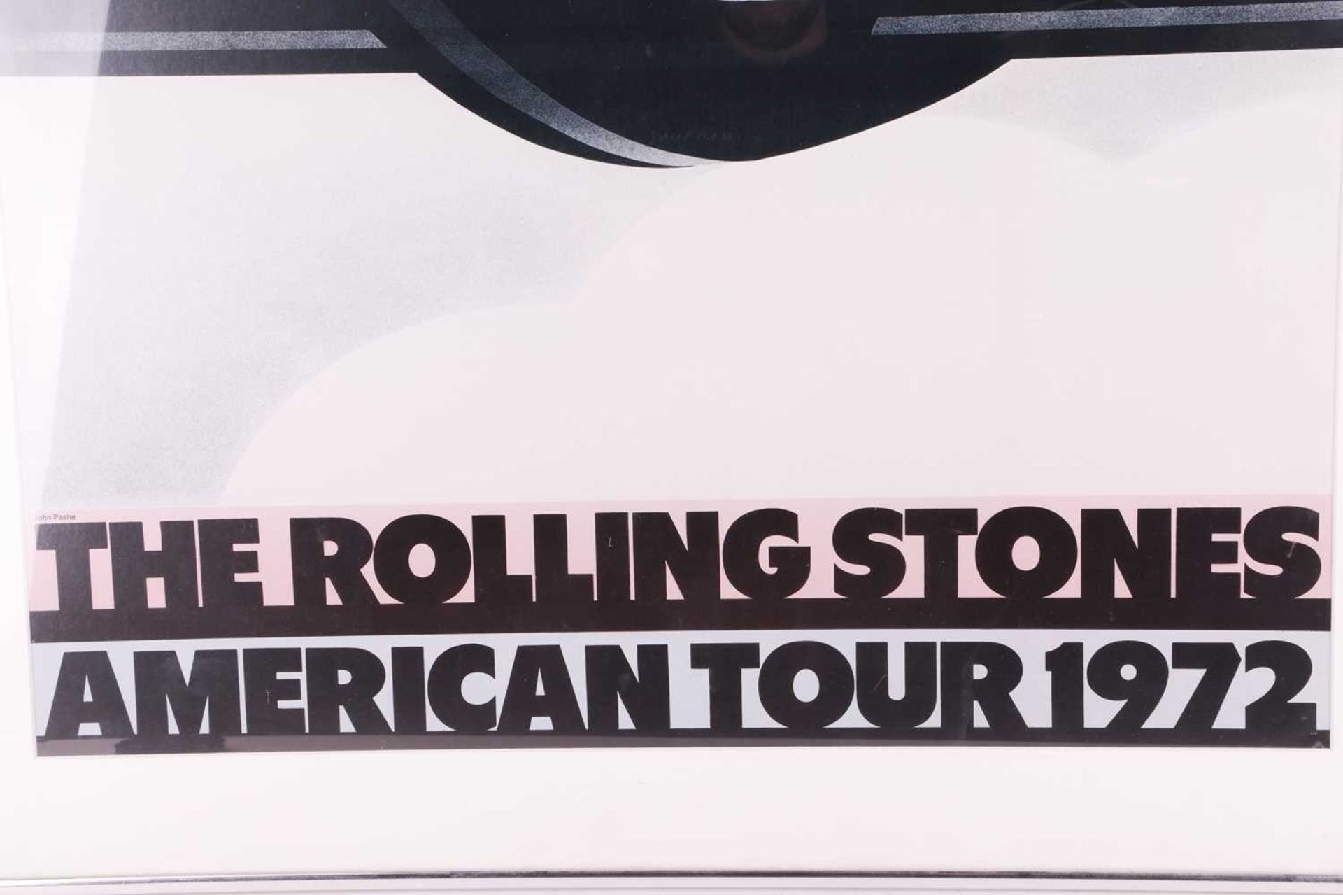 The Rolling Stones: an American Tour poster, 1972, after a design by John Pasche, framed and glazed, - Bild 3 aus 7