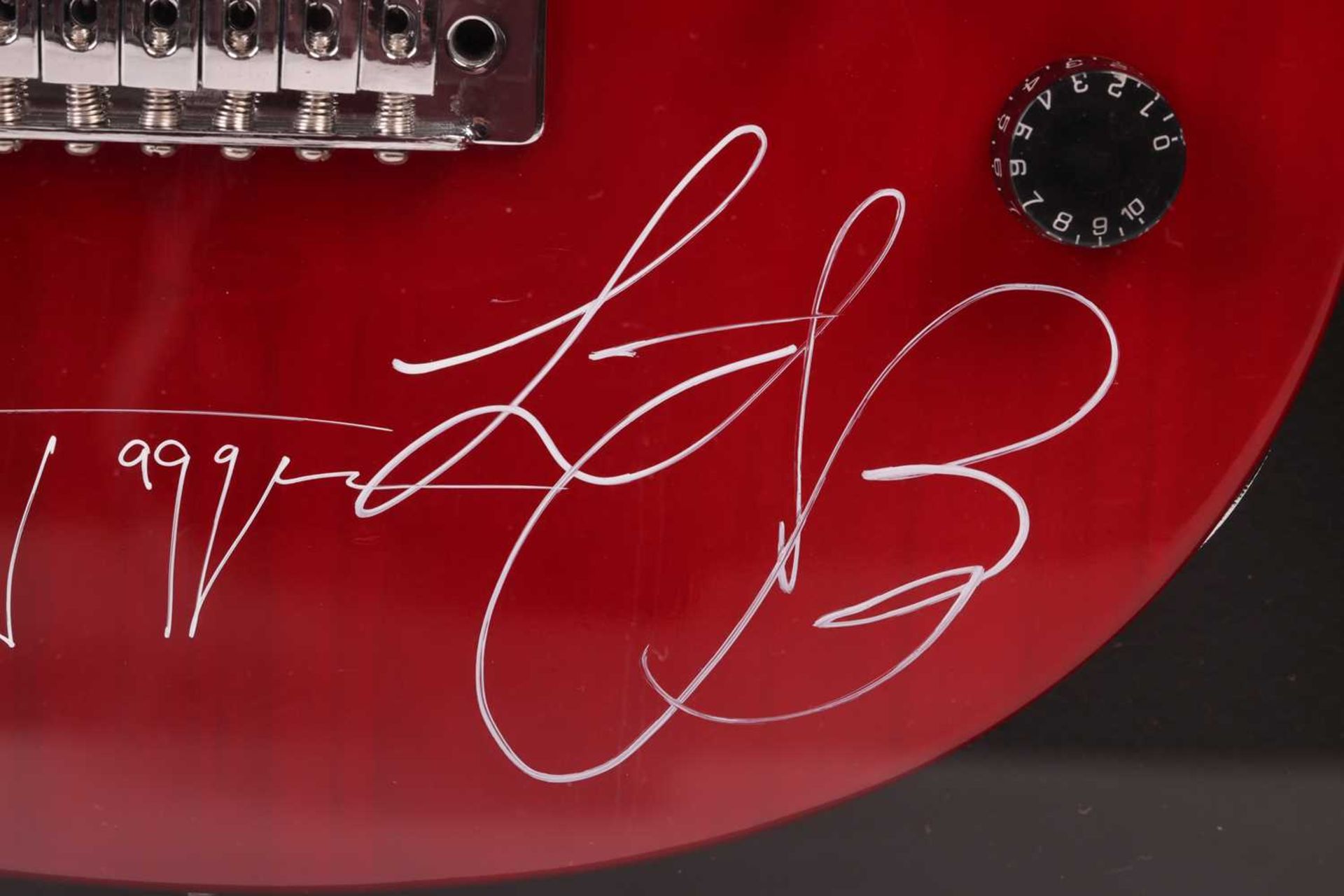 The Rolling Stones: an electric guitar signed by Mick Jagger, Ronnie Wood, Keith Richards, Bill Wyma - Image 5 of 14