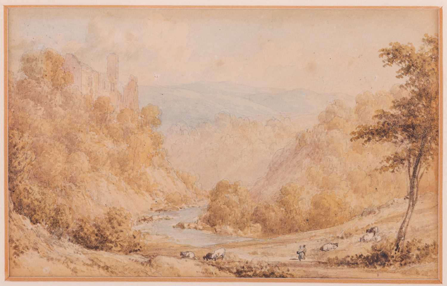William Westall (1781 - 1850), 'Berry Pomeroy Castle' and 'Shaugh Bridge on the River Plym, Devonshi - Image 3 of 7