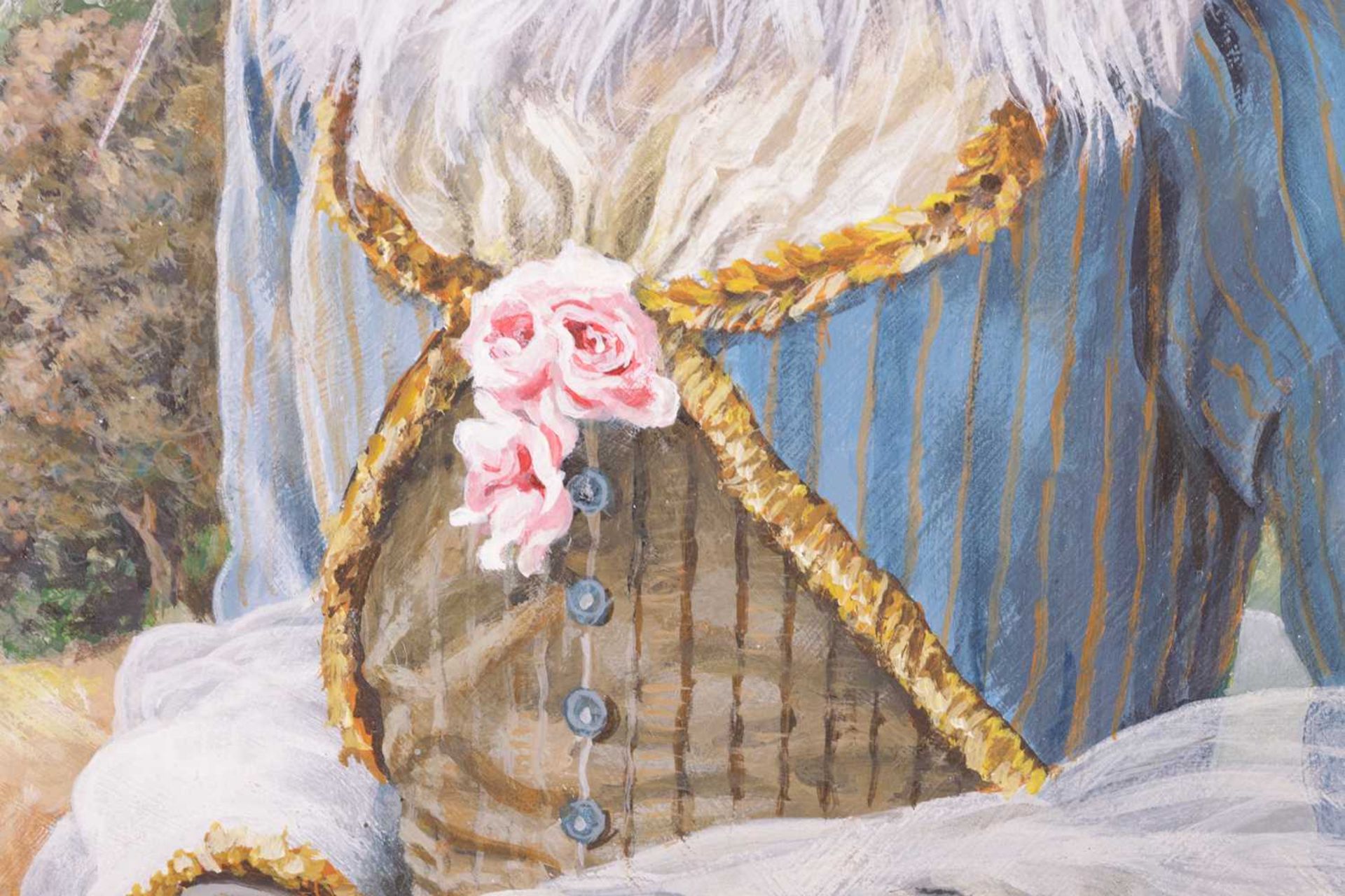 Robin Bouttell (Contemporary), 'The Duchess', signed 'Boutell' (lower left), oil on board, 29 x 24.5 - Image 3 of 6