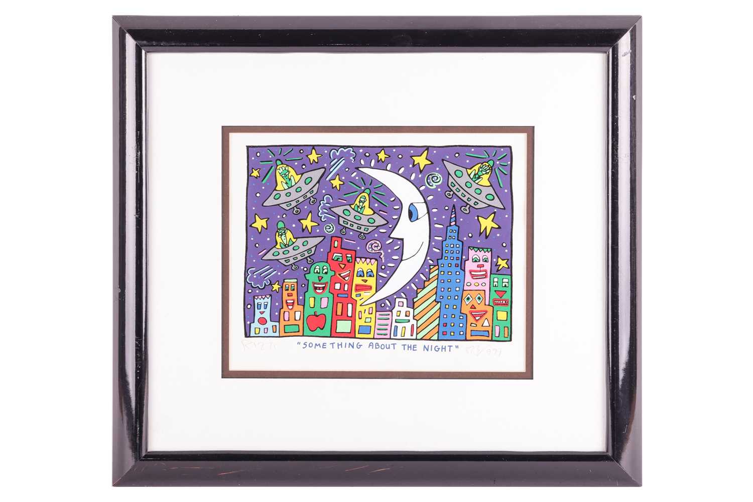 James Rizzi (American, 1950 - 2011), 'Something about the Night', signed in pencil 'Rizzi' (lower le
