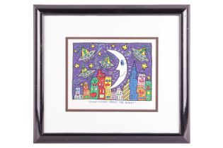 James Rizzi (American, 1950 - 2011), 'Something about the Night', signed in pencil 'Rizzi' (lower