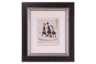 L.S. Lowry (1887 - 1976), The Family, signed in pencil (lower right) and with Fine Art Trade Guild