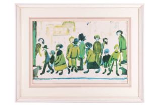 L.S. Lowry (1887 - 1976), People Standing About, signed in pencil (lower right), Fine Art Trade