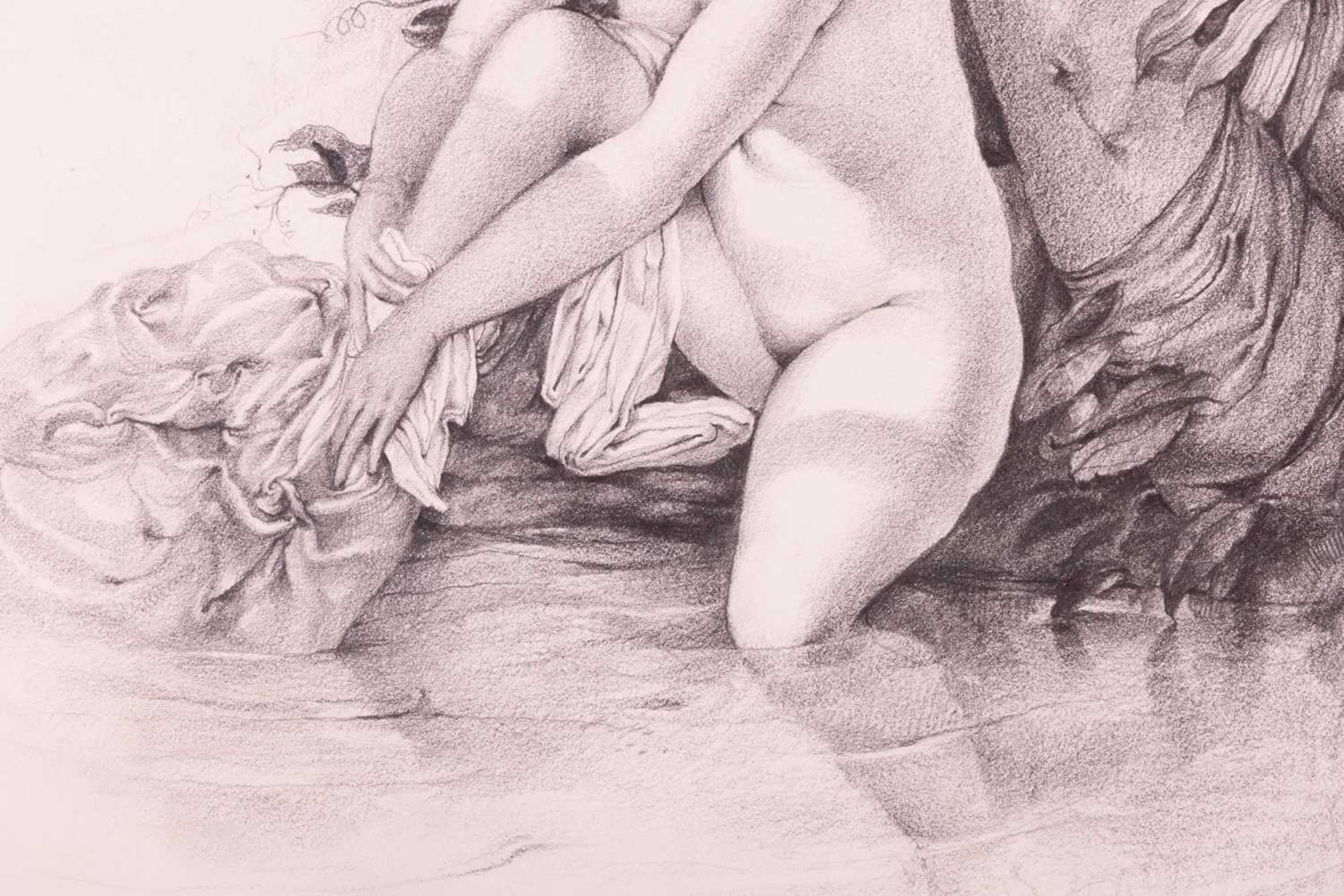 Ricardo Cinalli (Argentine b.1948), study of a woman washing, signed 'R. Cinalli' (lower right), pen - Bild 5 aus 6