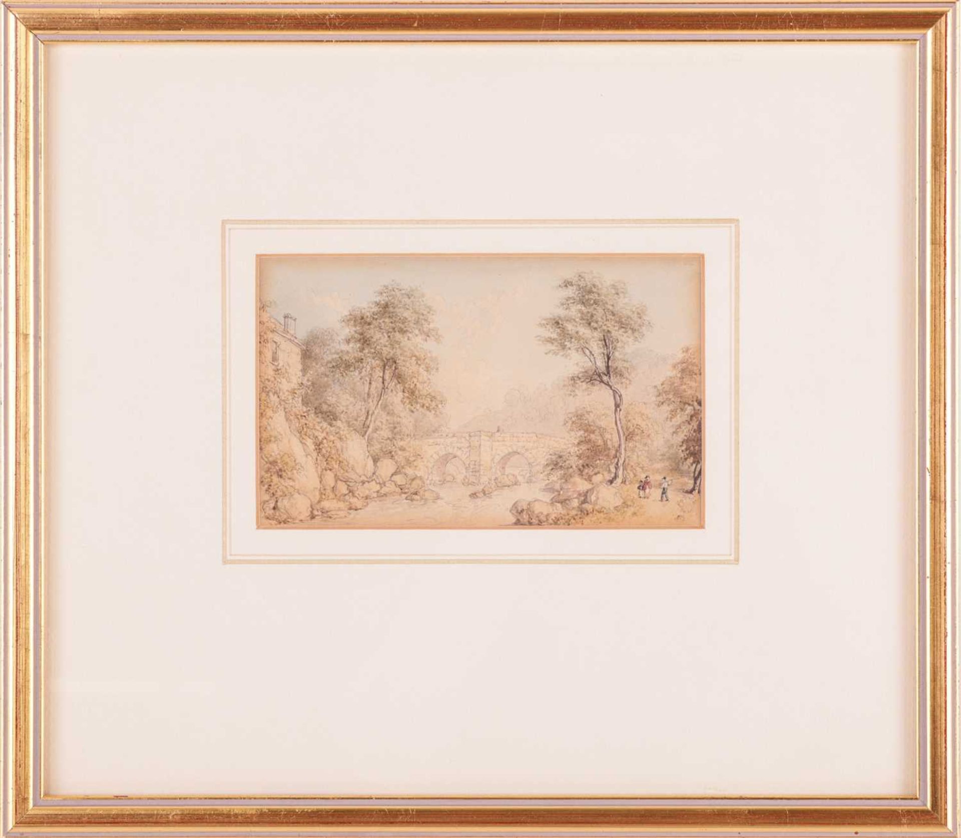 William Westall (1781 - 1850), 'Berry Pomeroy Castle' and 'Shaugh Bridge on the River Plym, Devonshi - Bild 5 aus 7