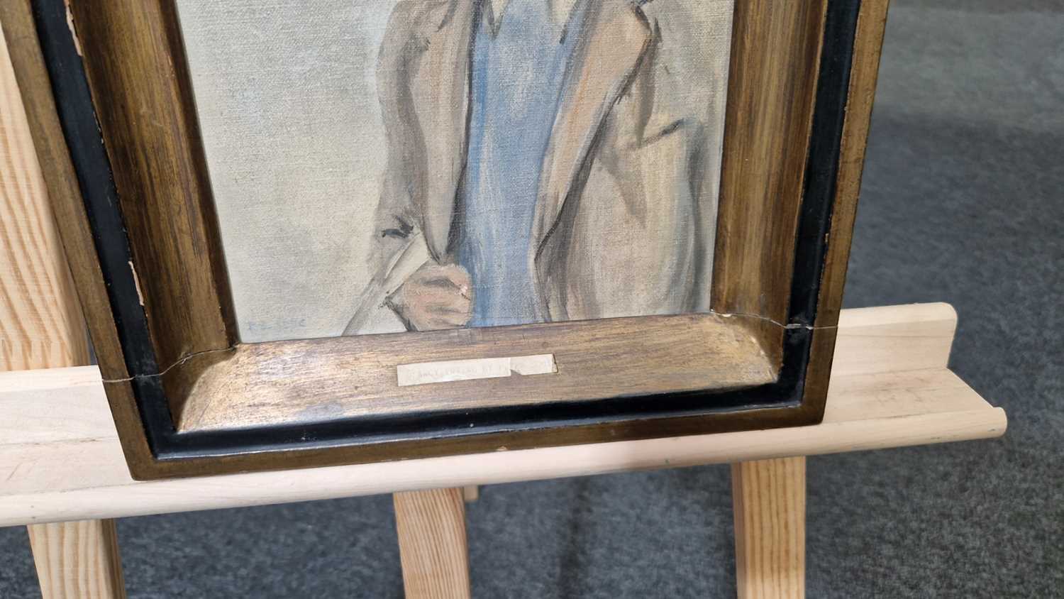 Sir Peter Scott (1909-1989), Portrait of Brian D’Arcy Irvine Esq., signed (lower left), oil on board - Image 10 of 11